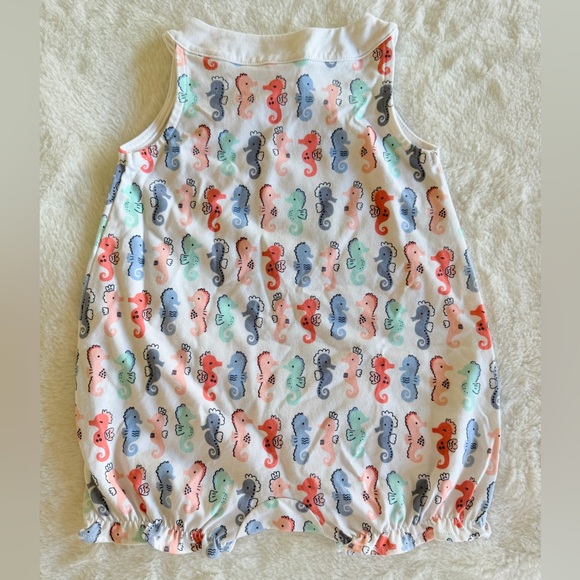 2016 Gymboree Seahorse Print Romper - 6/12 Months - Picture 2 of 7